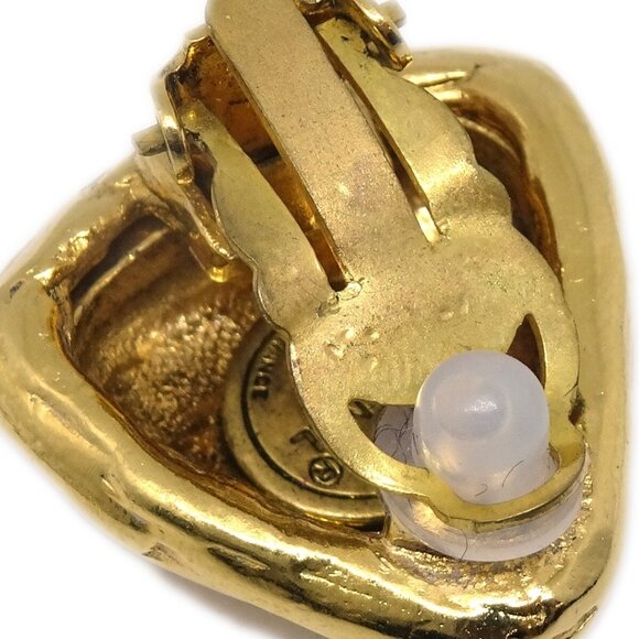 Chanel Triangle Earrings Clip-On Gold - Picture 3 of 4